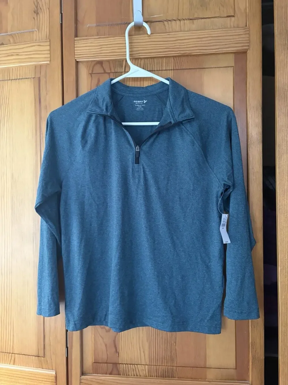 Boys Old Navy CloudMotion 1/4-Zip Performance Top Pine Size M NWT